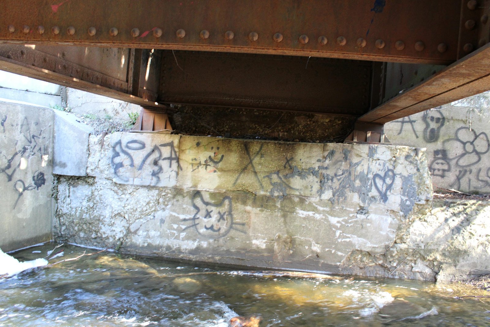 Under bridge